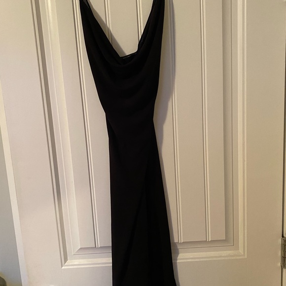 Black Dress Lace Cross Straps - Picture 2 of 2